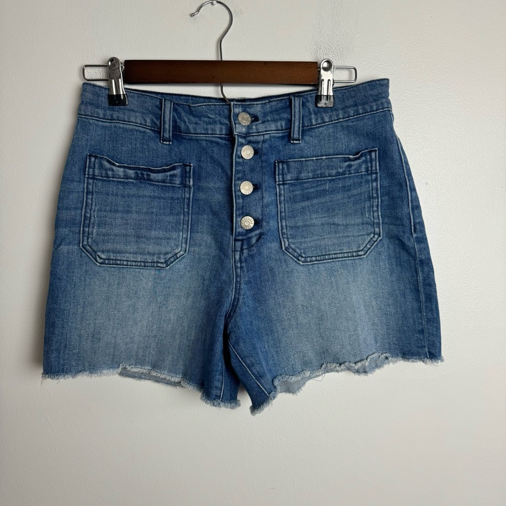 MADEWELL Button Fly High Rise Denim Shorts